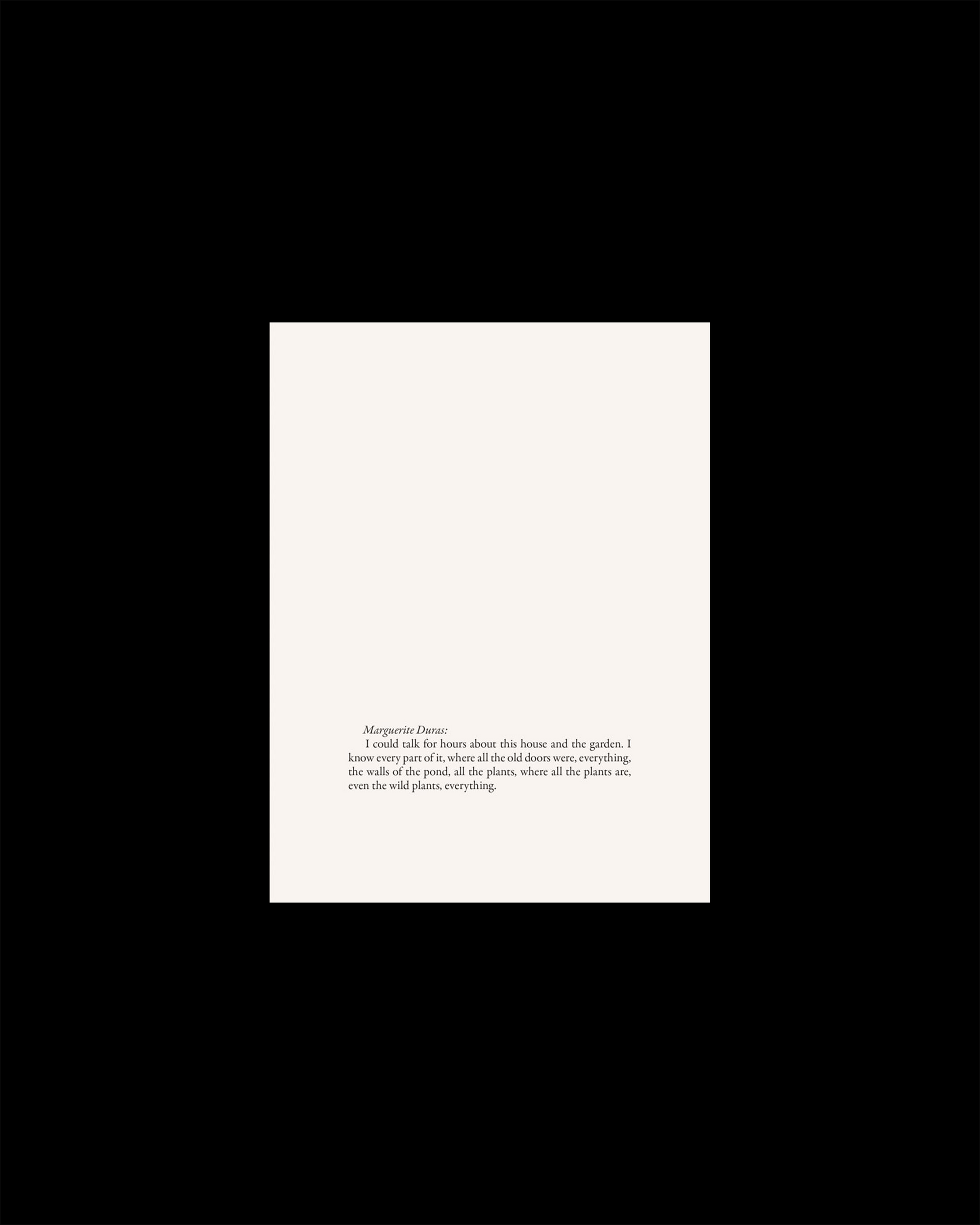 The Places of Marguerite Duras