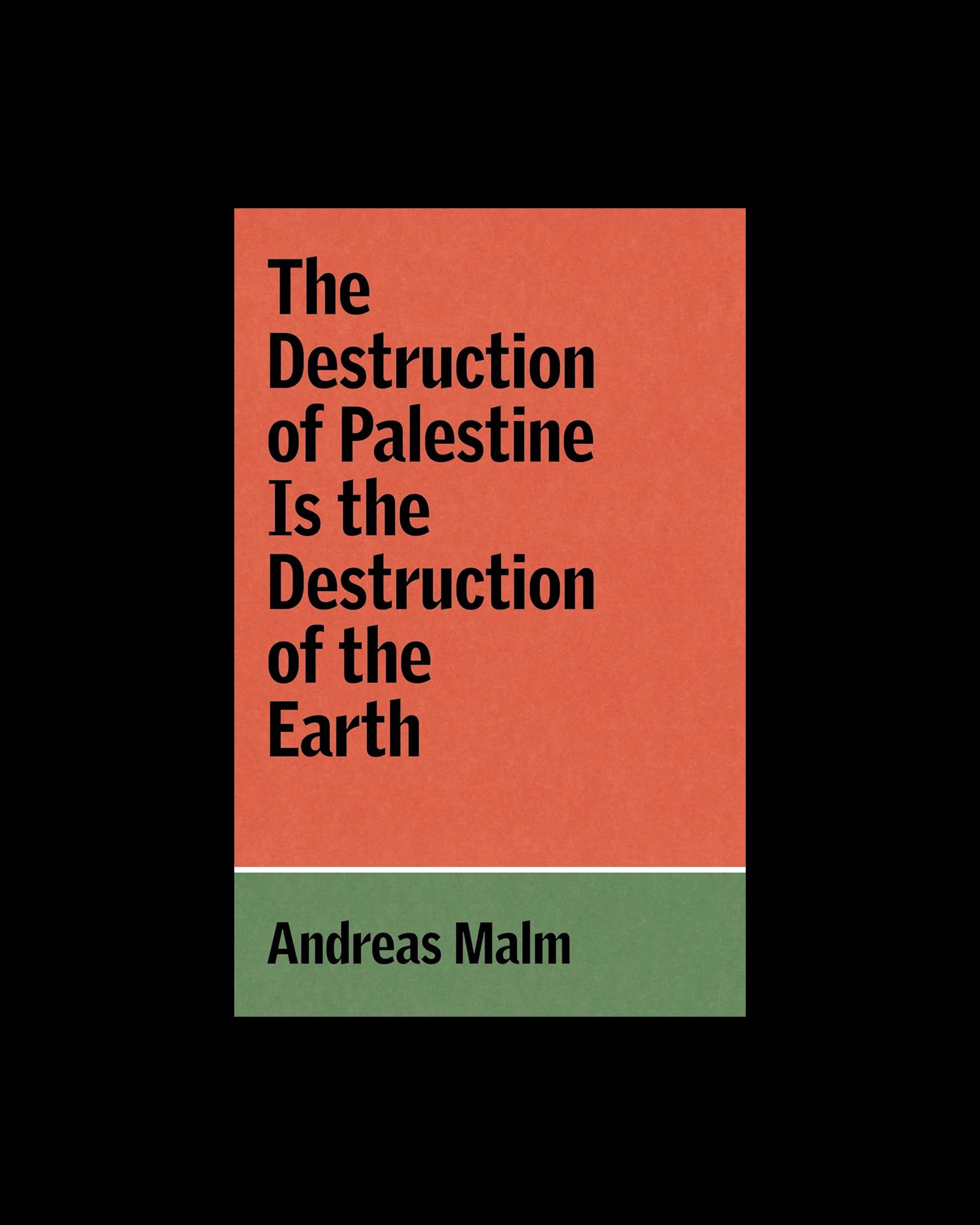 The Destruction of Palestine Is the Destruction of the Earth